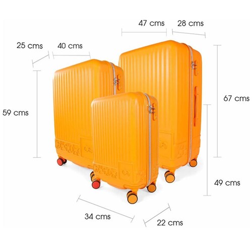 Maleta  High Soft Fireni 24" Naranja Cloe