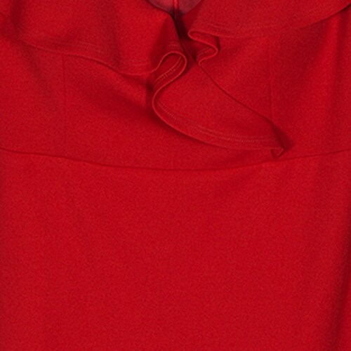 Vestido Largo de Fiesta con Olanes para Mujer