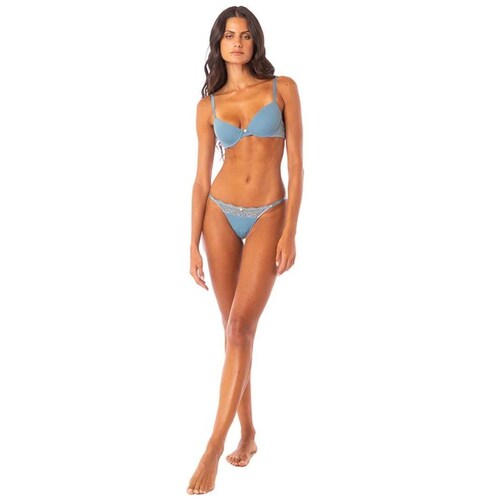 Brasier Encaje en Contraste Negro Kibys para Mujer