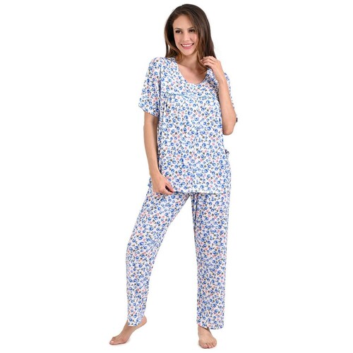 Pijama de Manga Corta Y Pantalón Night Stars para Mujer