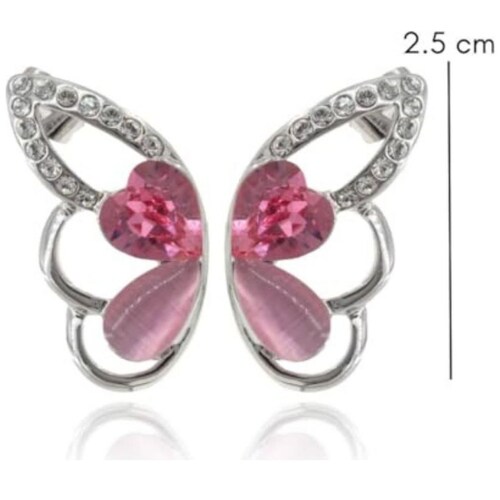 Aretes Ala de Mariposa con Cristales Mayfer