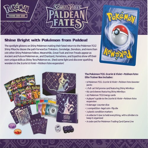 Pokémon Tcg Scarlet & Violet Paldean Fates Elite Trainer Box