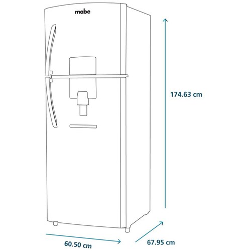 Refrigerador Mabe Congelador Superior 11P