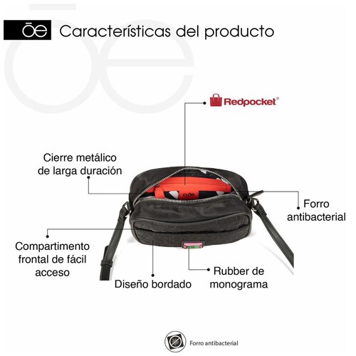 Bolso Crossbody Cloe Rosa para Mujer