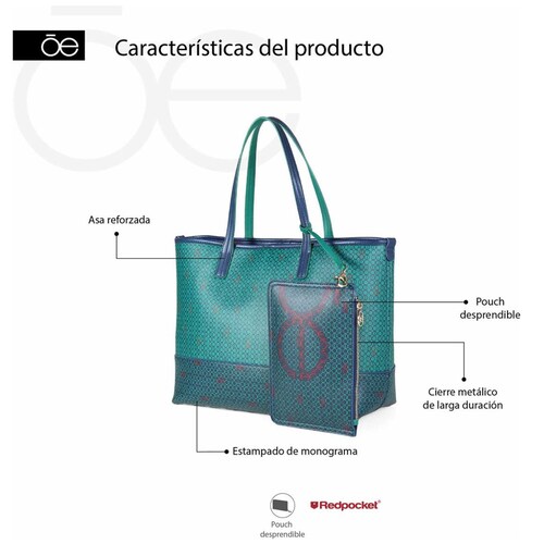 Bolso Tote Cloe Multicolor para Mujer
