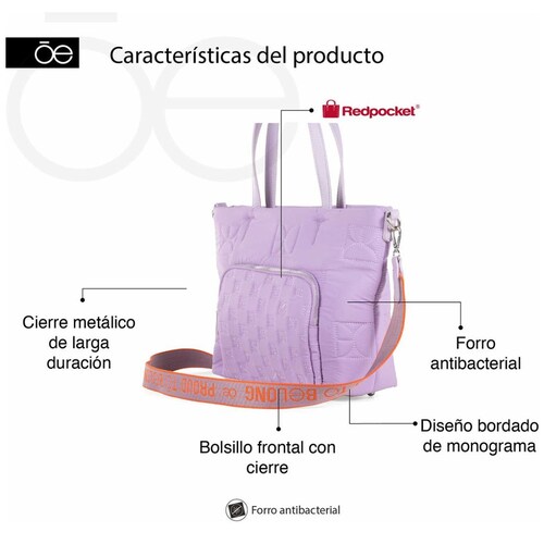 Bolso Tote Cloe Lila para Mujer
