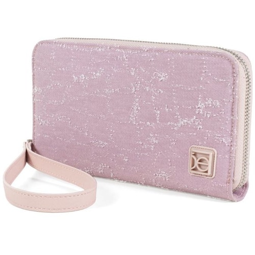 Billetera Cloe Cierre Sencillo Rosa para Mujer