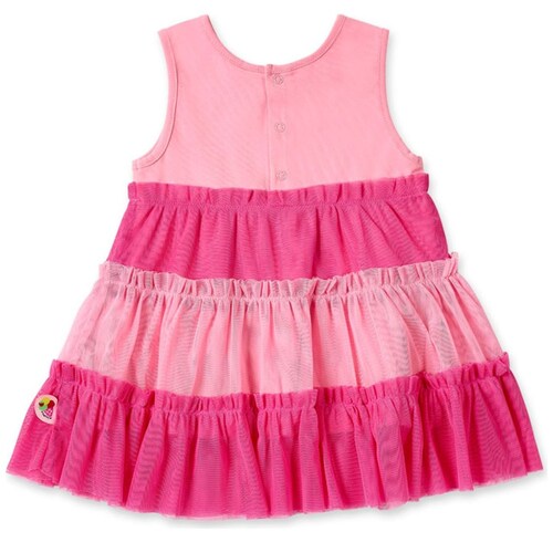 Vestido para Bebé Punto Y Tul con Bordado Tuc Tuc