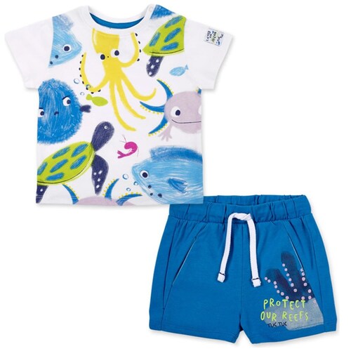 Conjunto para Bebé Playera con Estampado Manga Corta Y Short Tuc Tuc