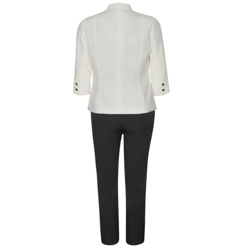 Conjunto 3 Pzas Saco, Pantalón Liso Y Top para Mujer