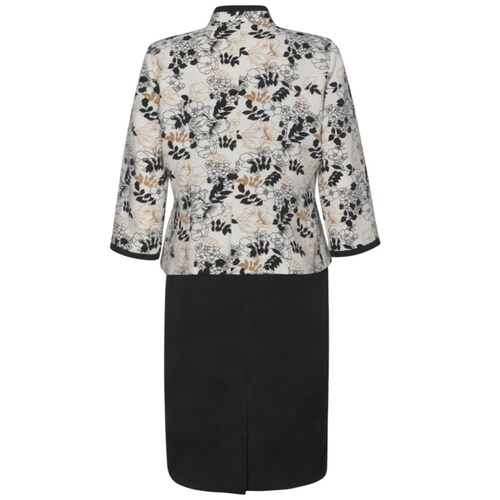 Conjunto 2 Pzas Saco Estampado Y Vestido Liso para Mujer