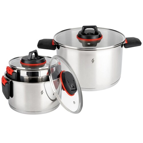 Set Ollas Bogner en Acero Inoxidable