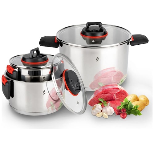 Set Ollas Bogner en Acero Inoxidable