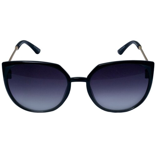 Lentes de Sol Redondos Pasta Negra Micas Negras Emanuel Ungaro