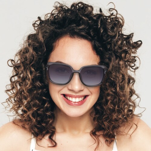 Lentes de Sol Cuadrados Oversized Negro Mossimo