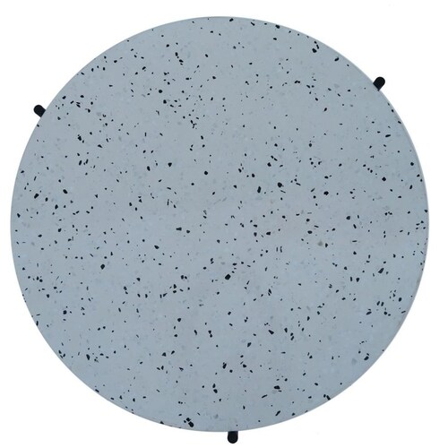 Mesa de Centro Madera Terrazzo Negro Vintage Home