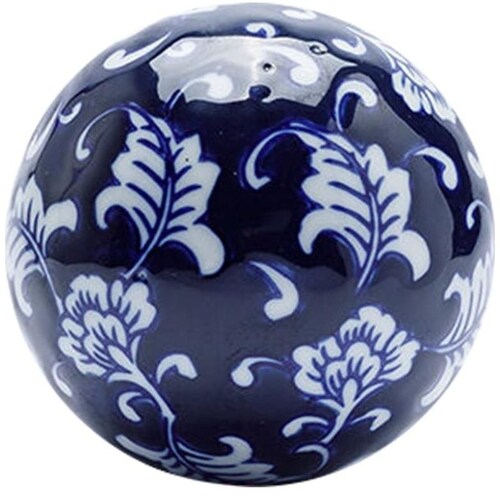 Esfera Azul Blanco 8" Vintage Home