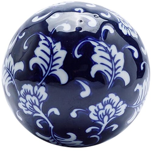 Esfera Azul Blanco 10" Vintage Home