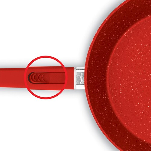 Grande Set Rojo con Mango Removible 7 Pzas Flavorstone