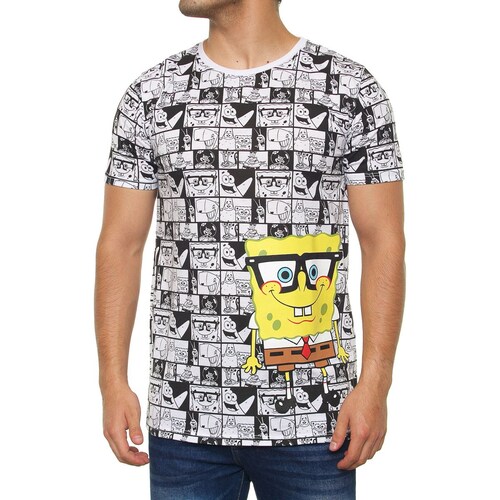 Playera Manga Corta para Hombre Bob Esponja