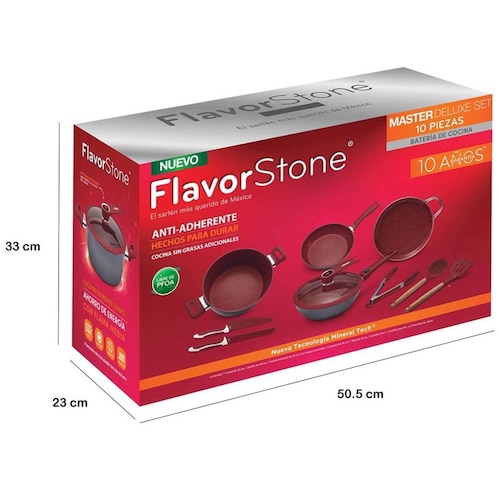 Batería 11 Pzas Master Set Rojo Flavorstone