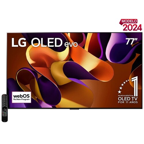 Pantalla LG Oled Evo 77 Pulgadas 4K Smart Tv con Thinq Q Ai Oled77G4Psa