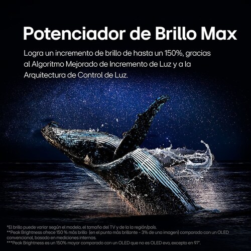 Pantalla LG Oled Evo 77 Pulgadas 4K Smart Tv con Thinq Q Ai Oled77G4Psa