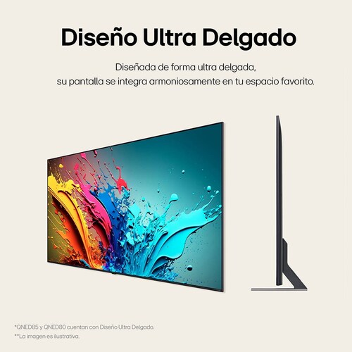Pantalla LG Qned 75 Pulgadas 4K Smart Tv con Thinq Ai 75Qned85Tsa