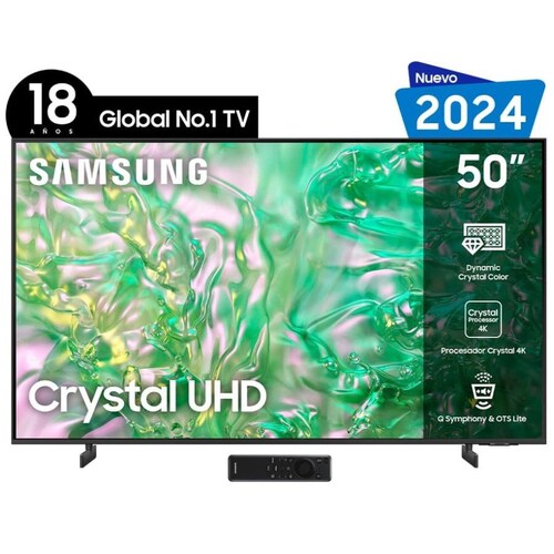 Pantalla Samsung 50 Pulgadas 4K Crystal Uhd Un50Du8000Fxzx