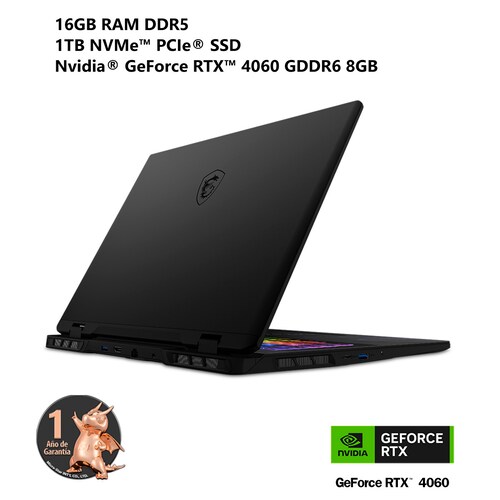 Laptop Gaming Msi Pulse 17 Ai C1Vfkg Nvidia Geforce Rtx 4060 Intel Core Ultra 7 16Gb 1Tb Ssd