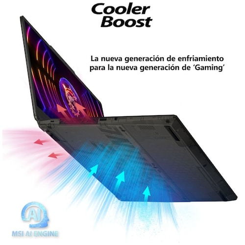 Laptop Gaming Msi Cyborg 15 A13Vf  Nvidia Geforce Rtx 4060 Intel Core I7 16Gb Ram 512Gb Ssd Negro
