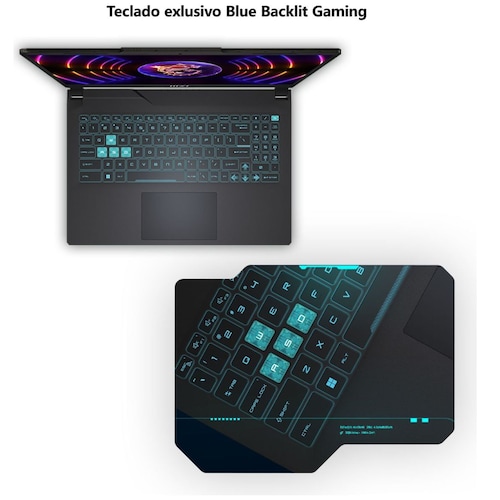Laptop Gaming Msi Cyborg 15 A13Vf  Nvidia Geforce Rtx 4060 Intel Core I7 16Gb Ram 512Gb Ssd Negro