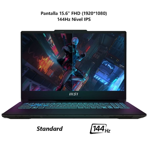 Laptop Gaming Msi Cyborg 15 A13Vf  Nvidia Geforce Rtx 4060 Intel Core I7 16Gb Ram 512Gb Ssd Negro