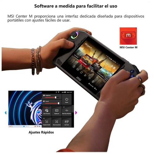Consola Portátil Gaming Msi Claw A1M-062Mx Intel Core Ultra 5 Intel Arc 16Gb Ram 512Gb Ssd 120Hz