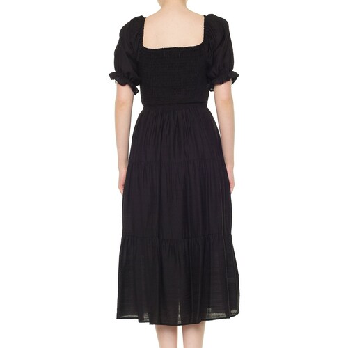 Vestido Largo con Olanes y Smock para Mujer Philosophy Jr Collec