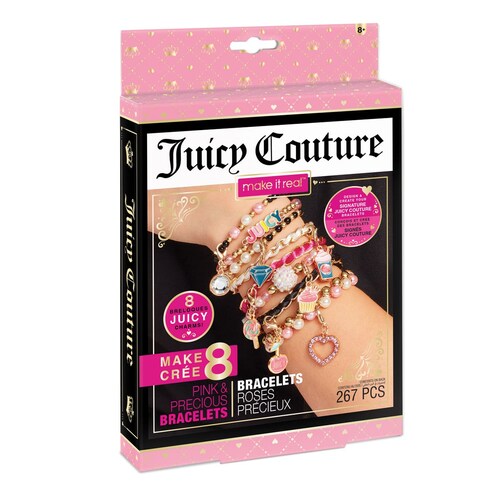 Mini Pulseras Rosas Y Brillantes