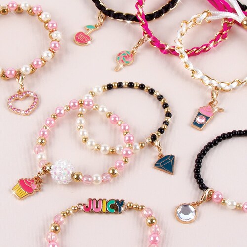 Mini Pulseras Rosas Y Brillantes