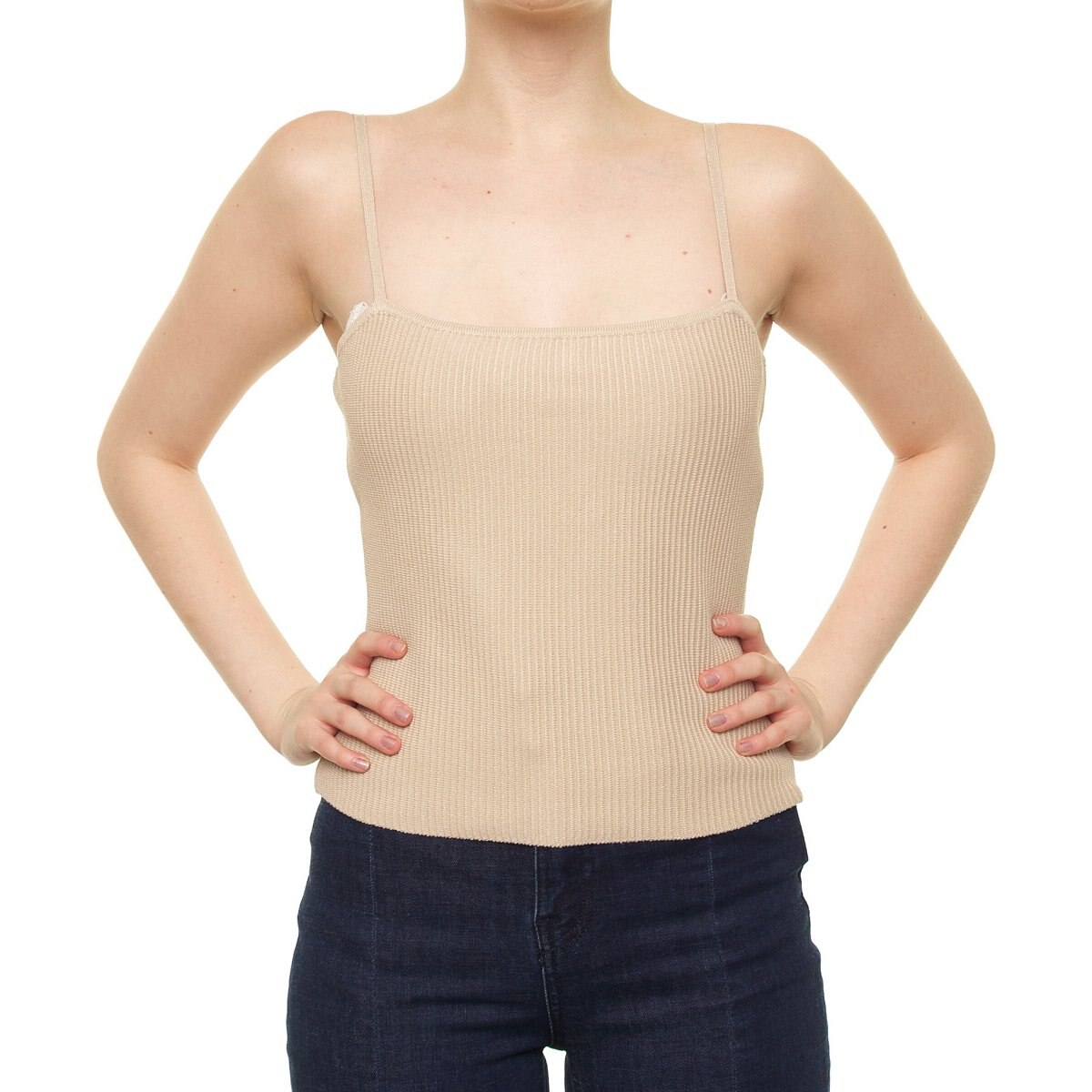 Blusa fluida sin manga main image 1