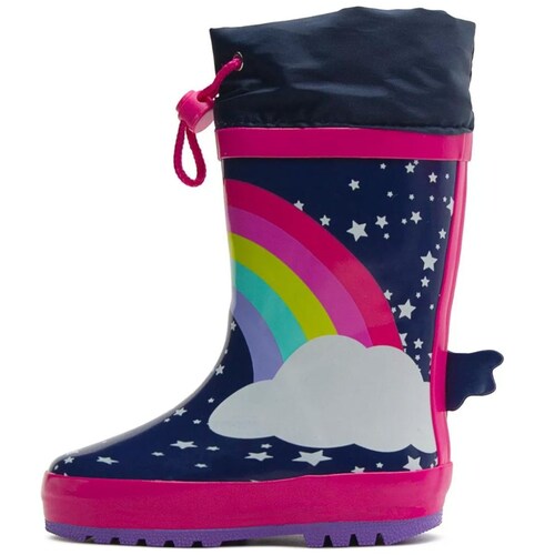 Bota Lluvia 15-20 Star Azul Bubble Gummers