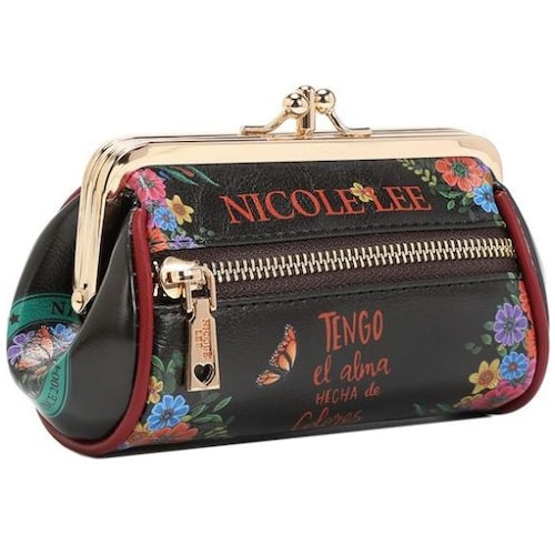 Monedero Alma de Colores Nicole Lee Negro para Mujer