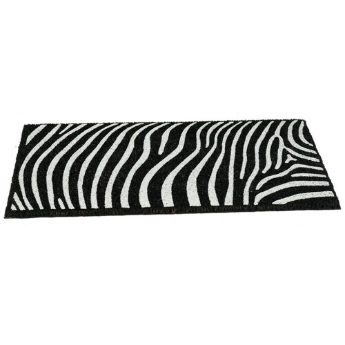 Tapete Home & Details Cebra 45X75Cm Negro/blanco