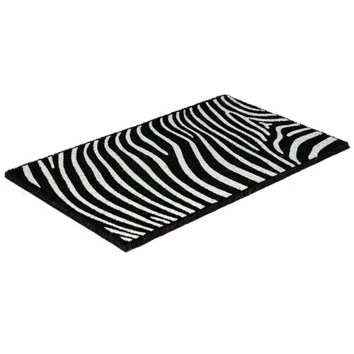 Tapete Home & Details Cebra 45X75Cm Negro/blanco