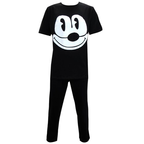 Pijama Estampada Félix el Gato Playera con Pantalón para Hombre