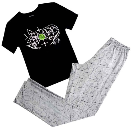 Pijama Estampado Rick And Morty Playera y Pantalón para Hombre