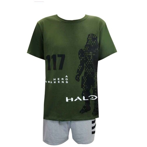 Pijama Estampado Halo Playera y Short para Hombre