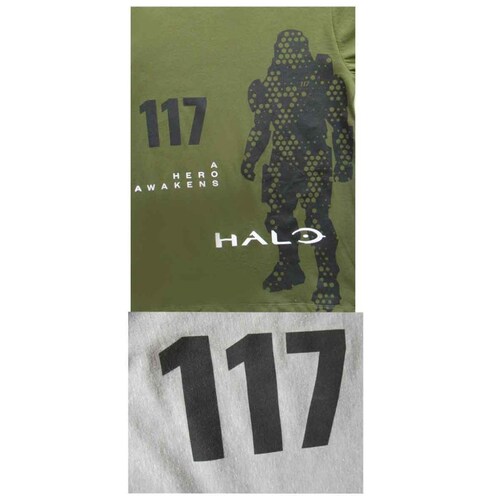 Pijama Estampado Halo Playera y Short para Hombre