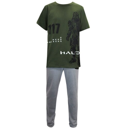 Pijama Estampado Halo Playera y Pantalón para Hombre