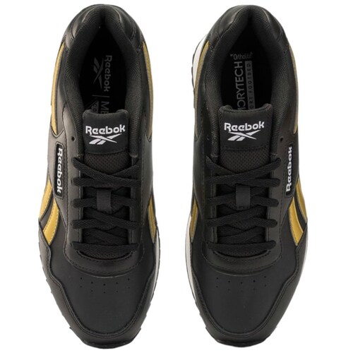 Tenis Reebok Casual Glide Ripple Negro Amarillo