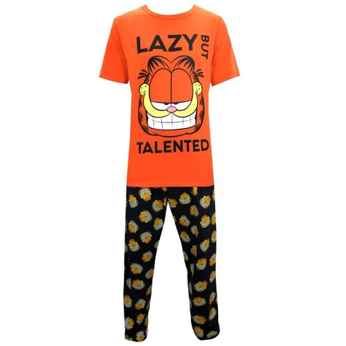 Pijama Estampado Garfield Playera y Pantalón para Hombre