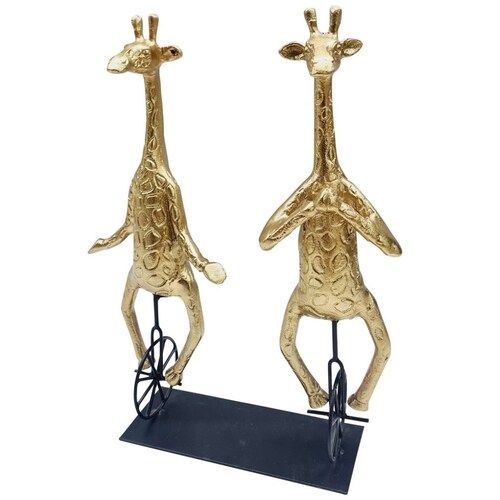 Jirafas Monociclo Aluminio 35.56 Cm Oro Sagebrook